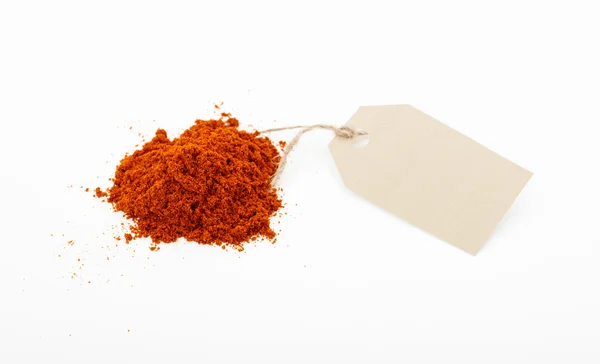 Paprika powder on a white background — Stock Photo, Image