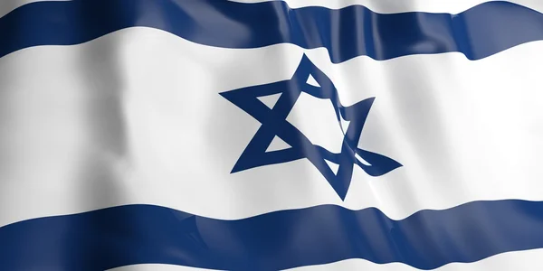 3D-Darstellung israel flag — Stockfoto