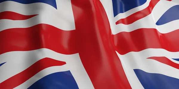 3d renderização bandeira do Reino Unido — Fotografia de Stock