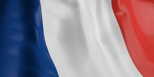 Vykreslování 3D vlajky Francie — Stock fotografie
