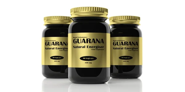 3d rendering bottles with guarana — Stock Photo, Image