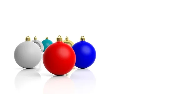 3d rendering palle di Natale — Foto Stock