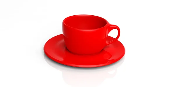 3D vykreslování šálek kávy — Stock fotografie