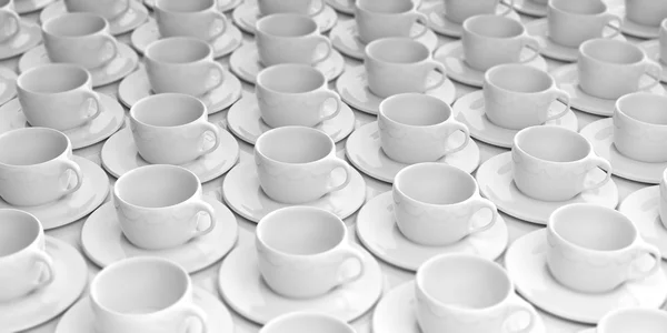 3d rendering tazze di caffè — Foto Stock