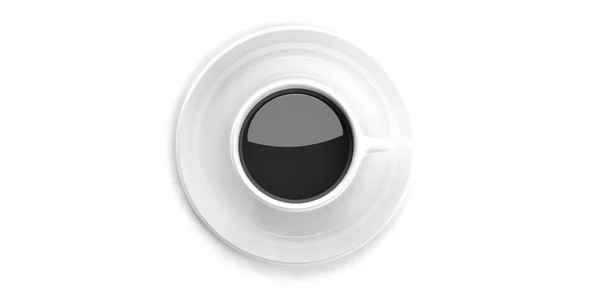 3D renderowania filiżankę kawy — Zdjęcie stockowe