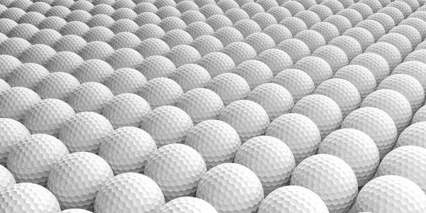 3d renderização bolas de golfe fundo — Fotografia de Stock