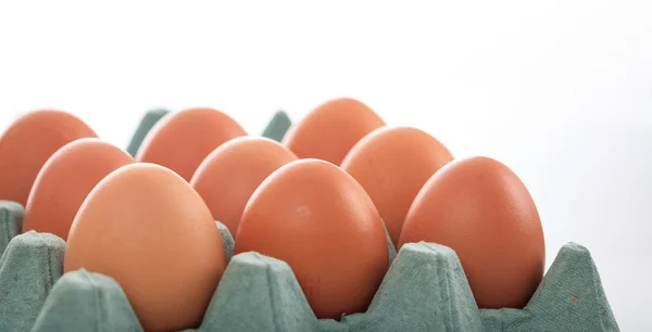 Vejce v bedně vejcem — Stock fotografie