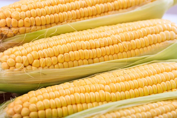 Fresh corns on a table — Stock Photo, Image