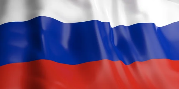 3d 렌더링 러시아 국기 — 스톡 사진