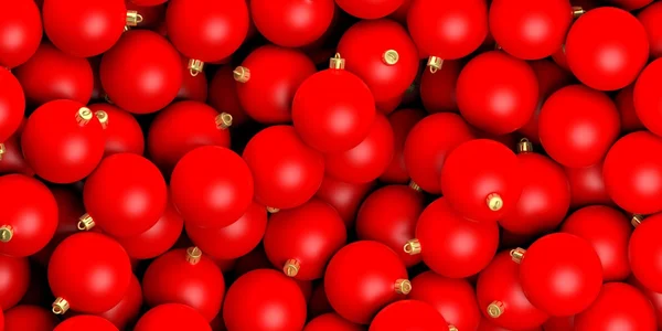 3d renderizado bolas de Navidad fondo — Foto de Stock