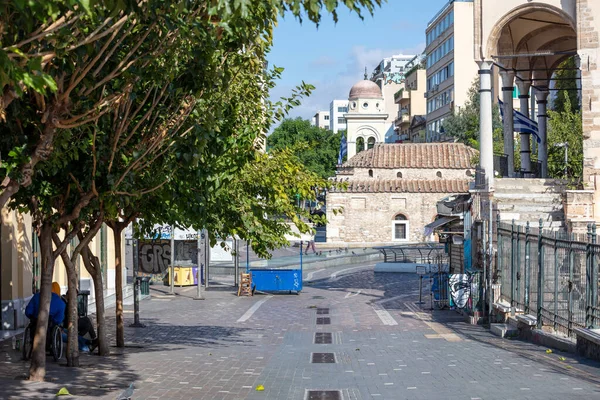 Athen Griechenland November 2020 Covid19 Coronavirus Lockdown Leere Straßen Stadtzentrum — Stockfoto