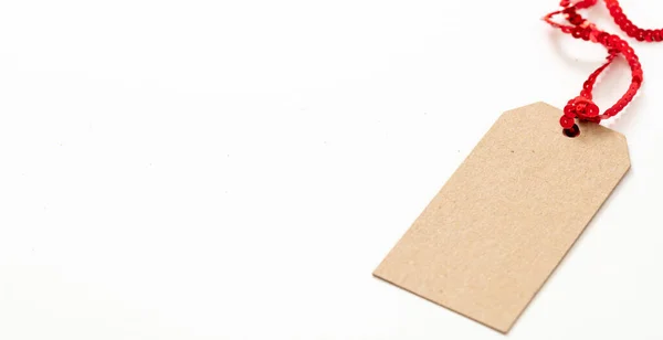 Brązowe Pudełko Kartonowe Kartonowa Etykieta Wyizolowana Białym Tle Kraft Recyklingu — Zdjęcie stockowe