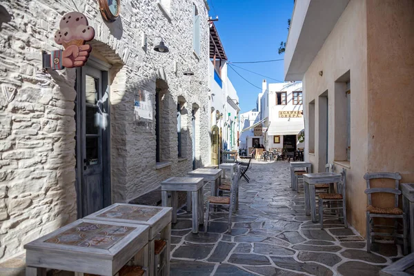 Kythnos Ilha Grega Cíclades Grécia Maio 2021 Edifícios Tradicionais Caiados — Fotografia de Stock