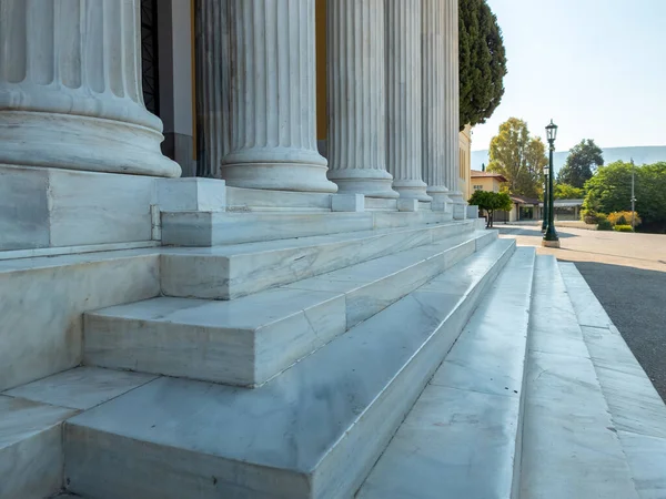 Zappeion Megaron Columnas Mármol Escaleras Entrada Monumento Nacional Hito Atenas — Foto de Stock