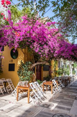 Nafplion şehri, Yunanistan, eski kasaba. 