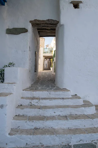 Griechenland Kykladen Insel Folegandros Treppen Und Eingang Kastro Alte Burg — Stockfoto