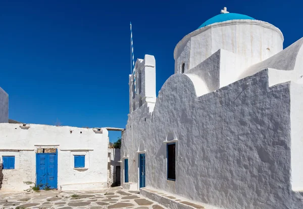 Church Greek Island Cyclades Greece Stavros White Chapel Sifnos Apollonia — Stock Photo, Image