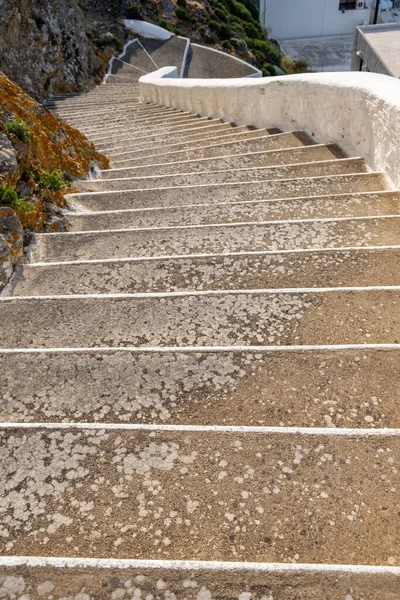 Stone Stairs Rocky Mountain Serifos Island Chora Summer Destination Greek — Stockfoto