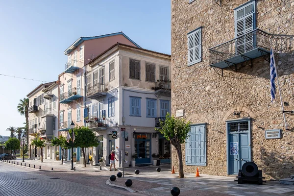 Nafplio Peloponnesian Argolida Greece 2021 전통적 신고전주의적 대포가 박물관 여름의 — 스톡 사진