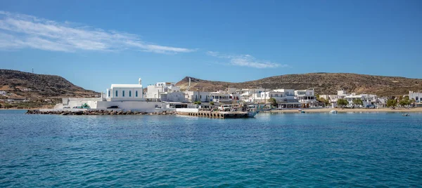 Grecia Isla Milos Cícladas Mayo 2021 Grecia Pollonia Puerto Pueblo — Foto de Stock