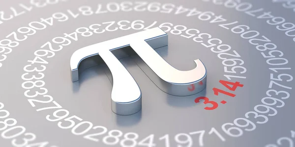 Greek Alphabet Letter Mathematical Symbol Decimal Sequence Constant Irrational Number — Stock Photo, Image