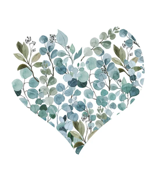 Watercolor hearts with flowers. Watercolor valentine's day. Floral decor for your design. Heart shaped flowers