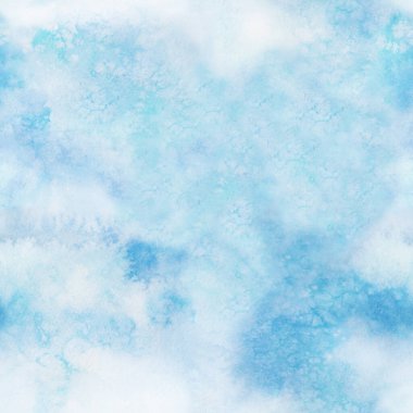 Güzel mavi suluboya arka plan. Suluboya lekeli kusursuz desen