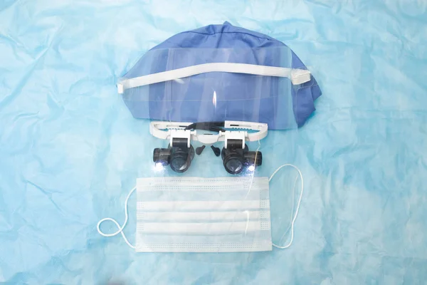 Gafas Quirúrgicas Para Cirugía Equipo Médico — Foto de Stock