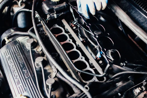 V6 motorlu motor için manifold contası