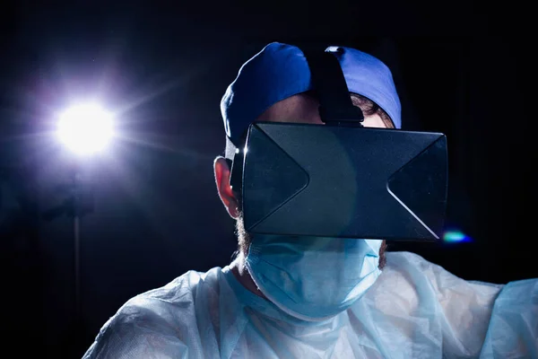 Arts Wetenschapper Helm Opgeleid Virtual Reality Bril — Stockfoto
