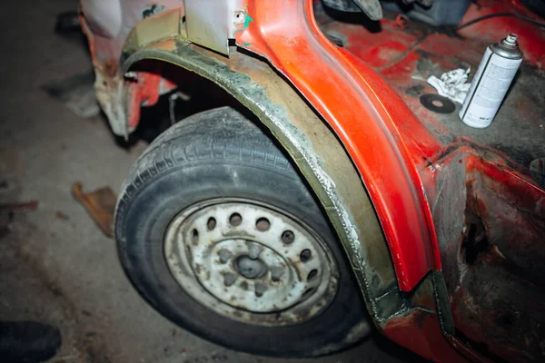 car wheel arch restoration, body repair