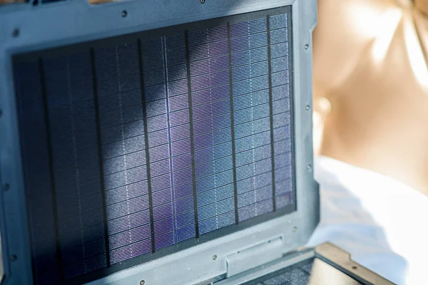 Panel Batería Eléctrica Solar Casa —  Fotos de Stock
