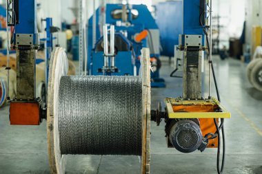 Fiber optik üretimi, tel kablo üretimi için tesis.