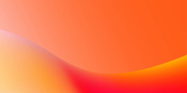 Çağdaş tasarım için mükemmel turuncu, kırmızı ve sarı tonlarda pürüzsüz bir gradyan dalgası olan soyut arkaplan