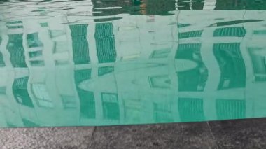 Bu büyüleyici görüntüler turkuaz su yüzeyinde dans eden yansımaları gösteriyor. Soyut kalıplar ve titreşimli efektler büyüleyici bir görsel yaratıyor, arka plan için mükemmel..