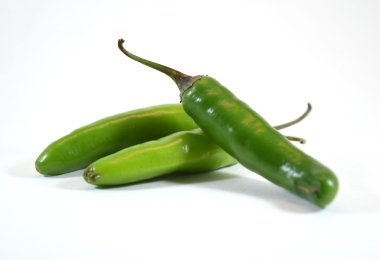 Spicy green serrano pepper clipart
