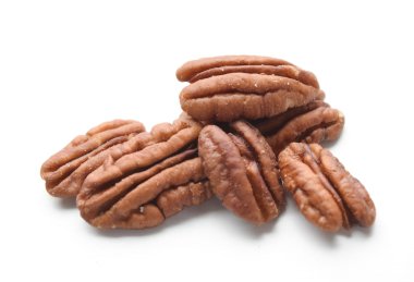 Beyaz izole pecans