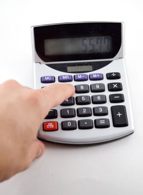 El iterek düğmeleri hesap makinesi