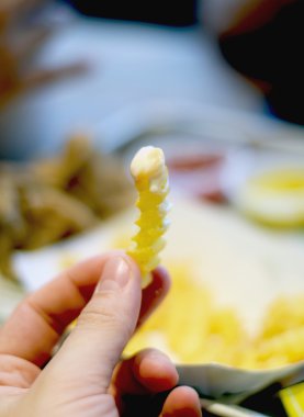 El holding Fransız fry