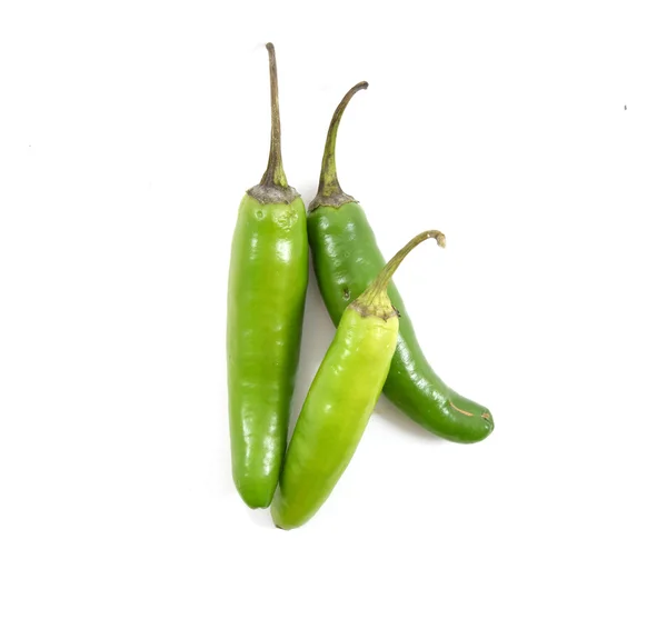 Pittige groene serrano peper — Stockfoto