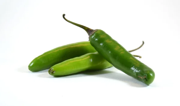 Pittige groene serrano peper — Stockfoto