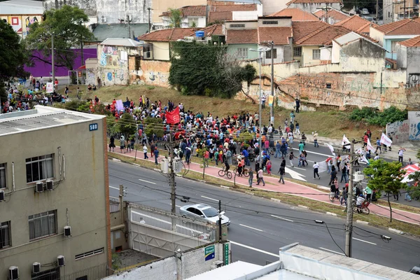 #ForaTemer protest in Sao Paulo, Brasil — Stock Photo, Image