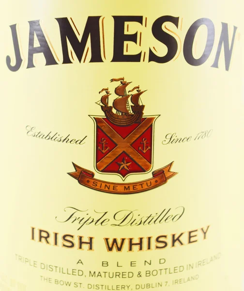 Jameson Triplo Whiskey irlandês destilada — Fotografia de Stock