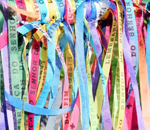 Brazilian ribbons - fita do senhor do bonfim — Stock Photo, Image