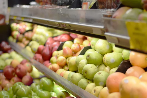 Frutta e prodotti biologici freschi — Foto Stock