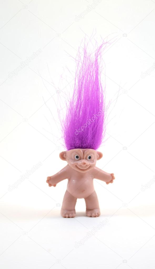 purple troll doll