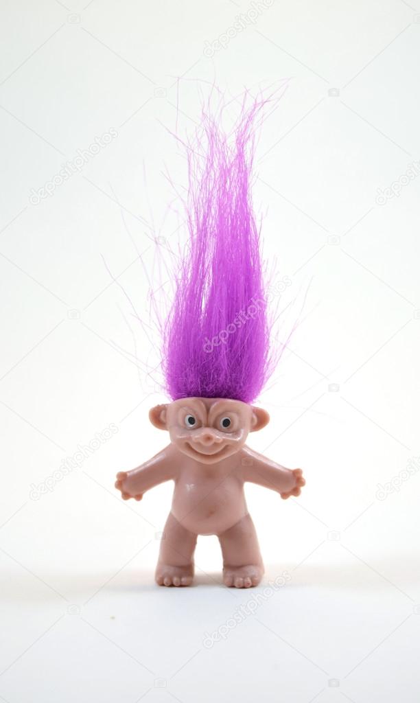 purple hair troll
