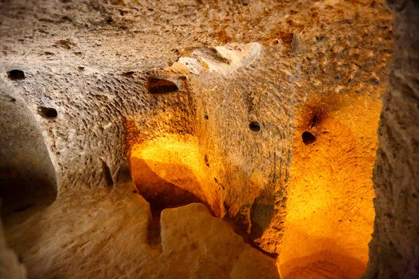 Derinkuyu Barlang Underground City Cappadocia Törökország — Stock Fotó