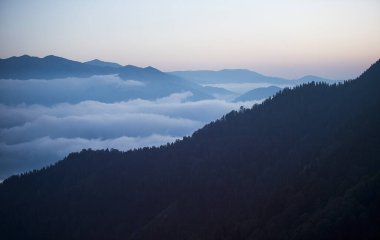Sis Dağı Manzarası, Günbatımı, Rize, Türkiye