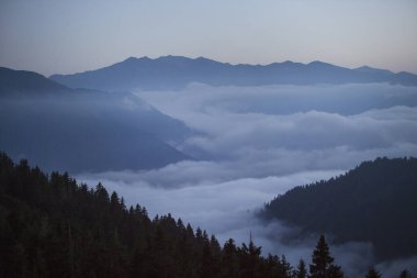 Sis Dağı Manzarası, Günbatımı, Rize, Türkiye